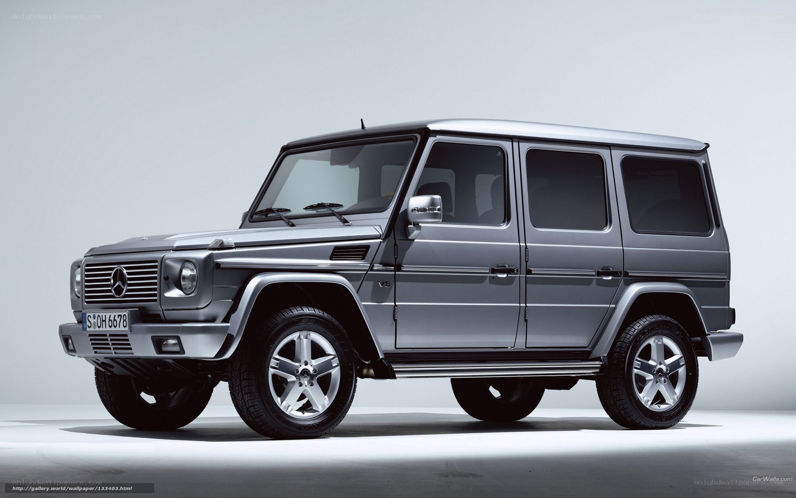 Silver Mercedes-Benz G-Class SUV