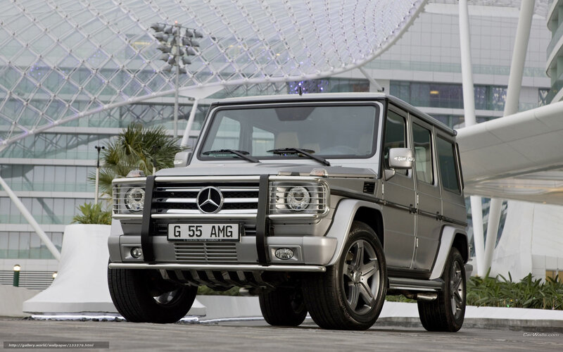 Silver Mercedes-Benz G-Class SUV