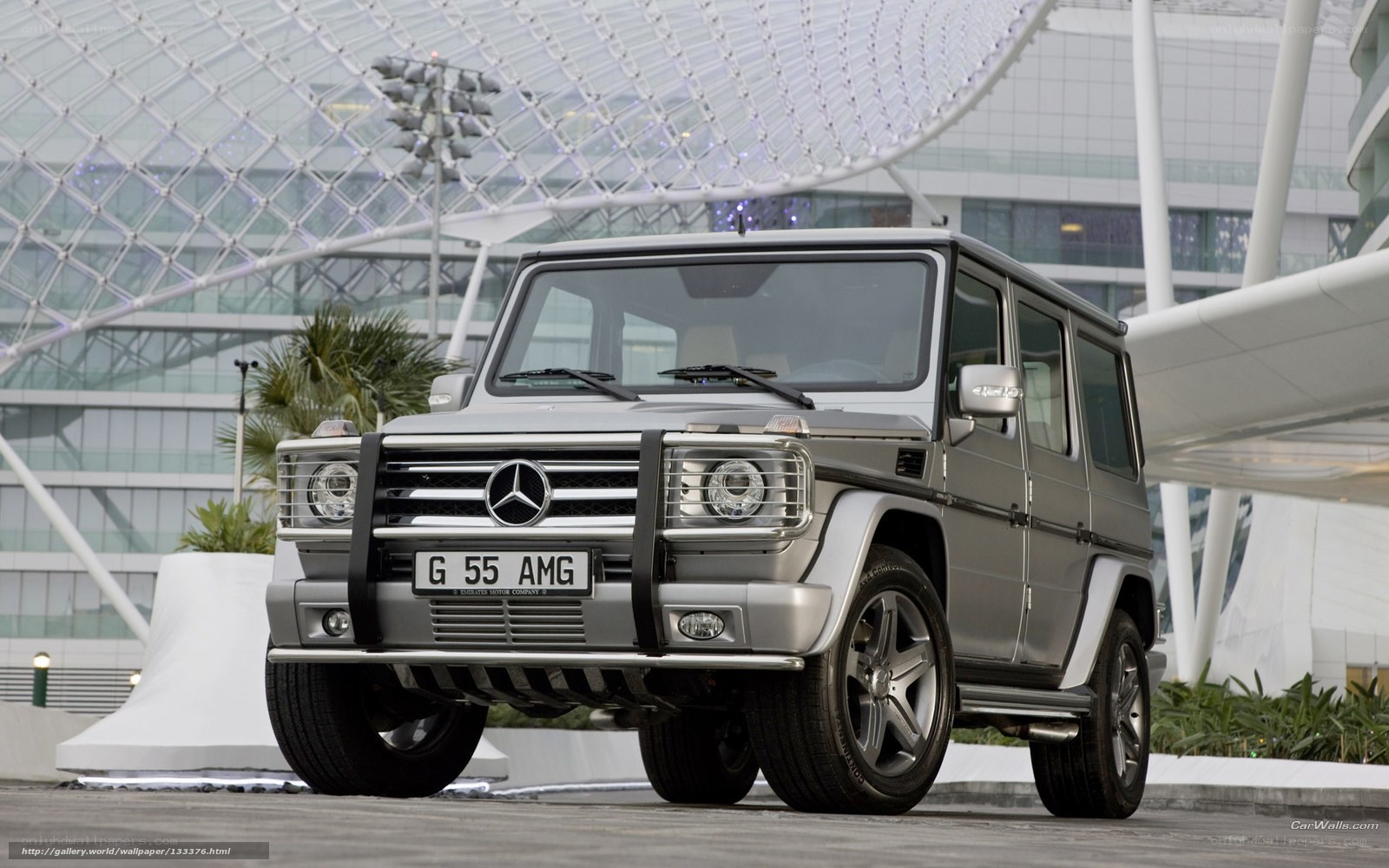 Silver Mercedes-Benz G-Class SUV