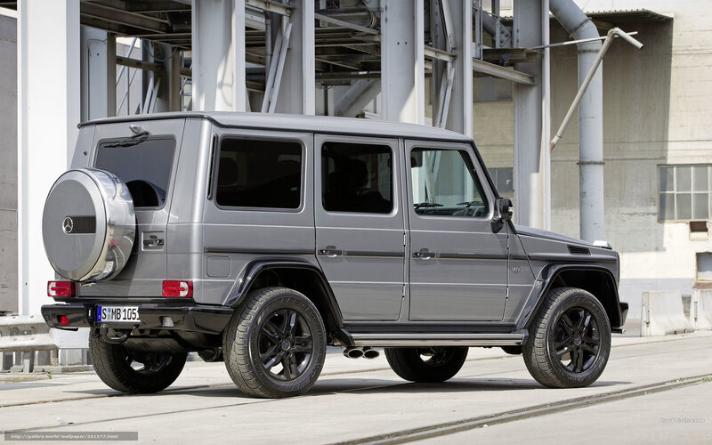 Silver Mercedes-benz G-wagon — Gray