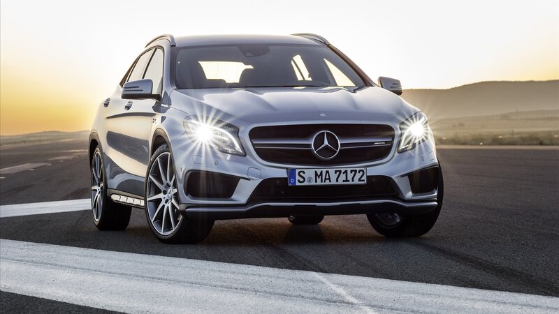 Silver Mercedes-Benz GLA