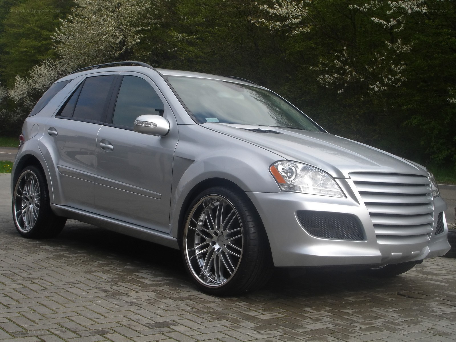 silver mercedes-benz ml500