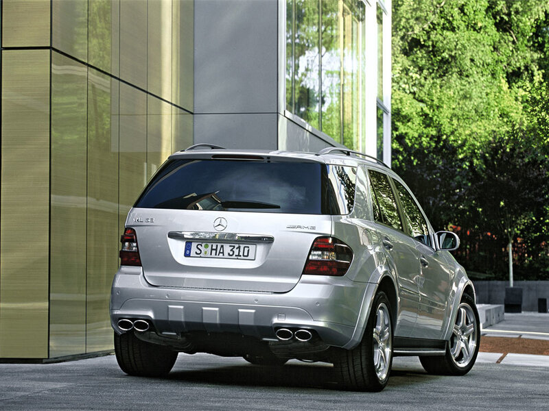 silver mercedes-benz ml55 amg