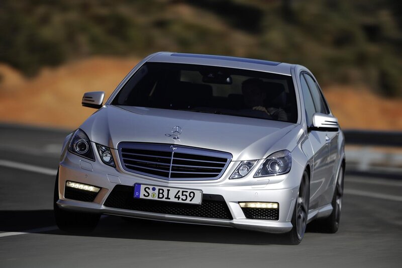 Silver Mercedes-Benz on a road