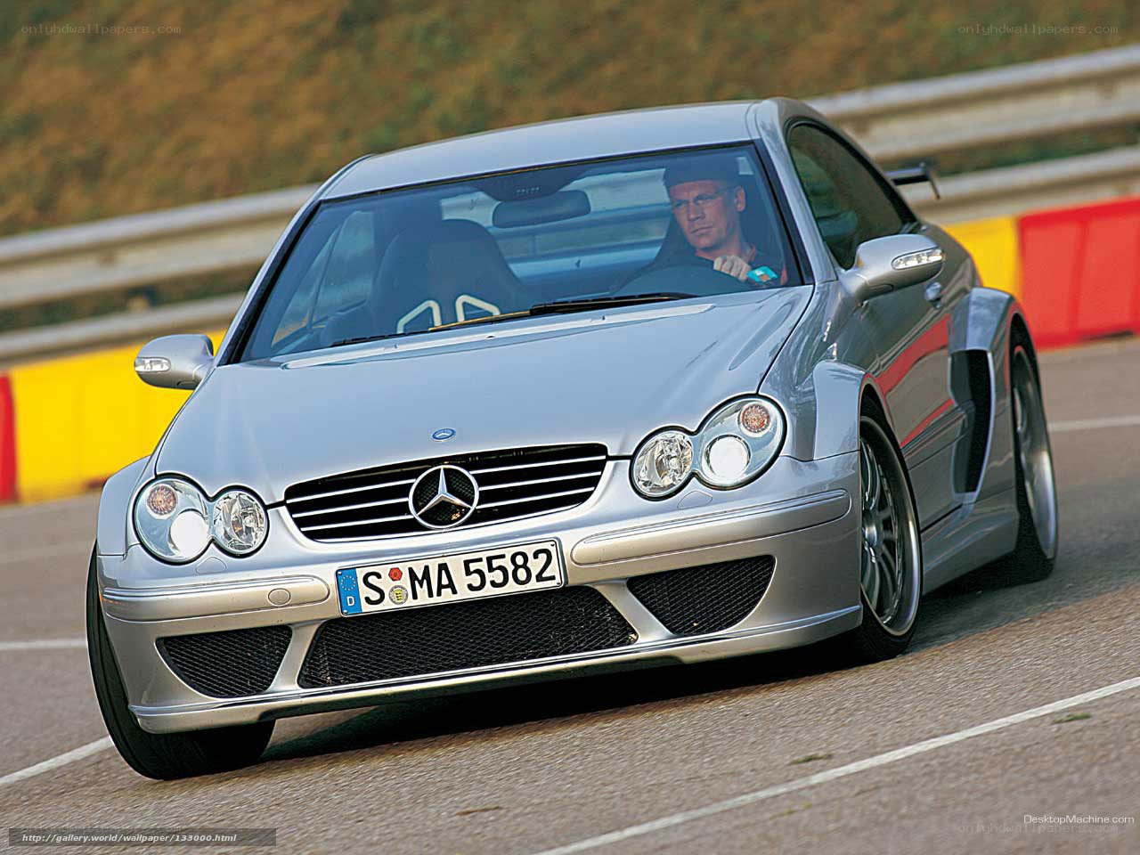 silver mercedes-benz on racetrack