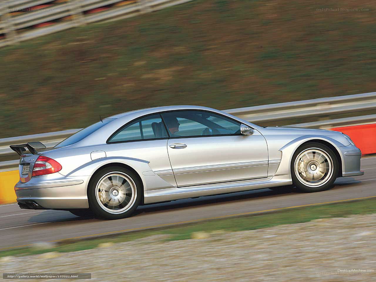 silver mercedes-benz on racetrack