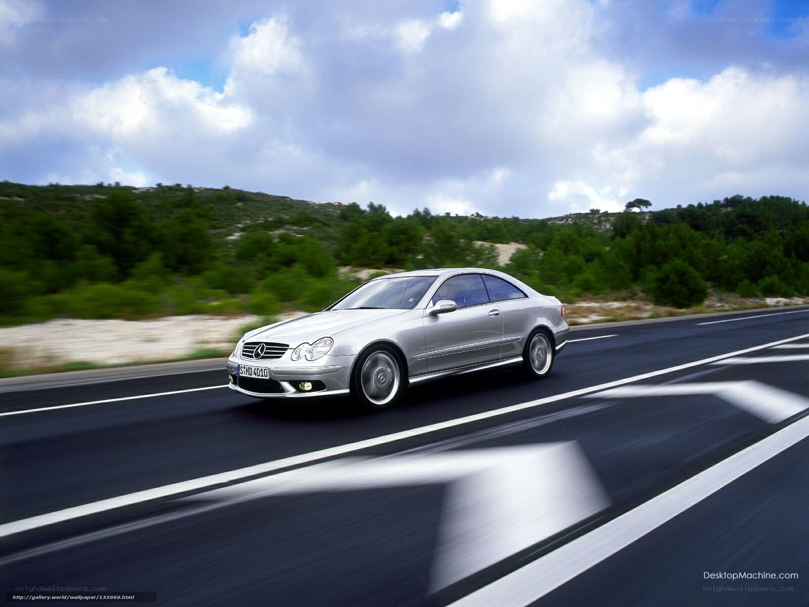 silver mercedes-benz on road