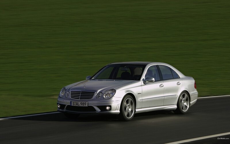 silver mercedes-benz on track
