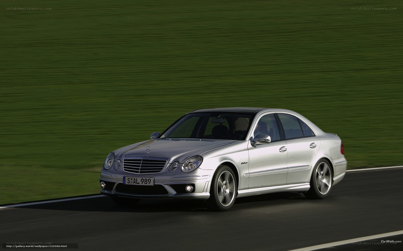 silver mercedes-benz on track