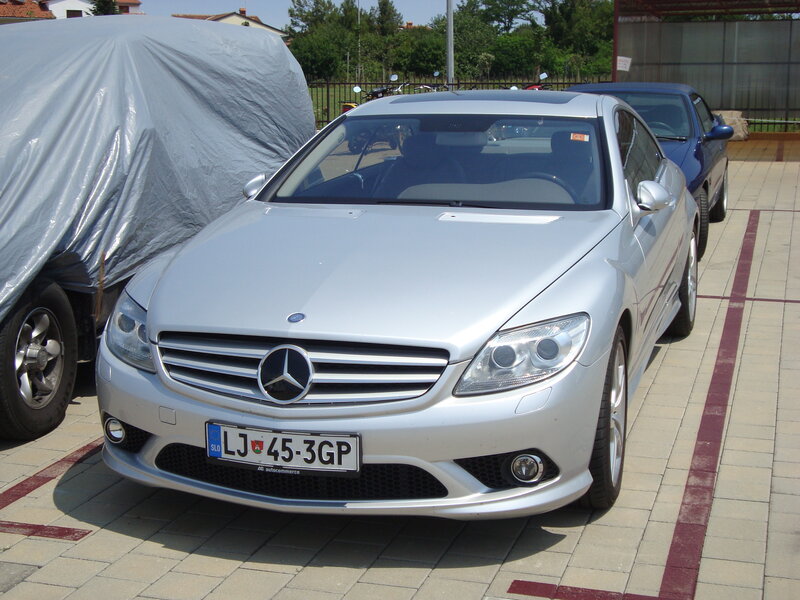 Silver Mercedes-Benz parked in lot