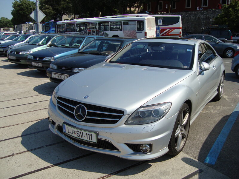 Silver Mercedes-Benz parked in lot