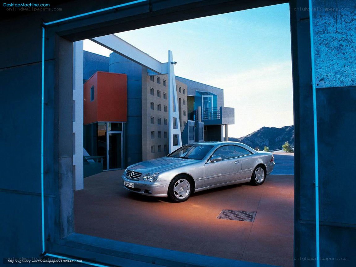 Silver Mercedes-Benz parked outside
