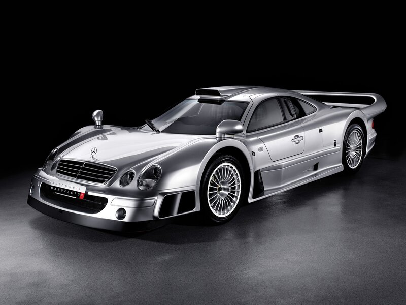 Silver Mercedes-Benz race car
