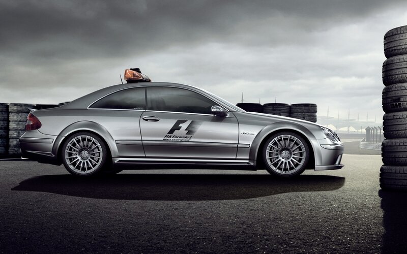 Silver Mercedes-Benz race car