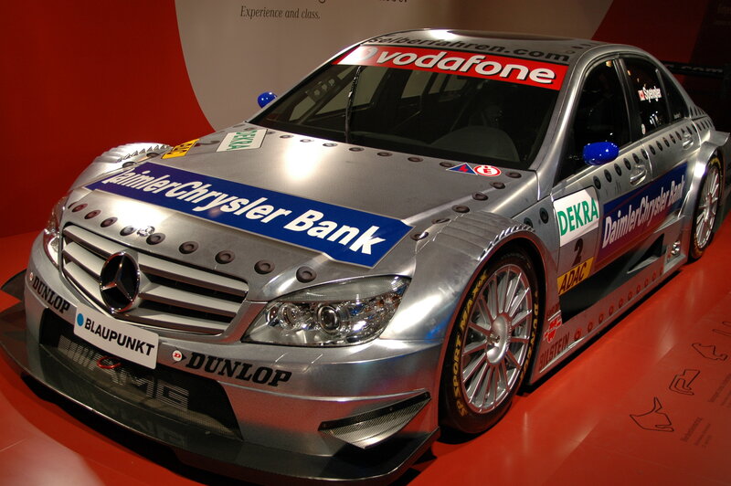Silver Mercedes-Benz race car