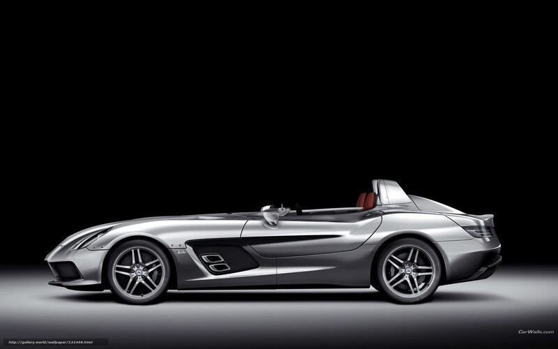 silver mercedes-benz roadster