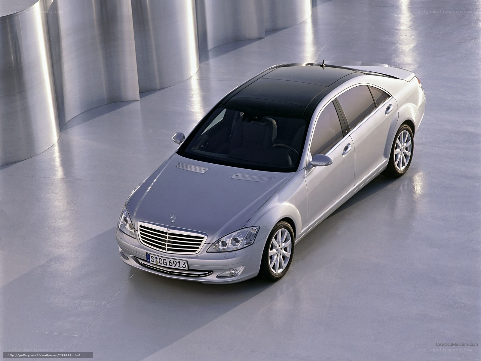 silver mercedes-benz s-class