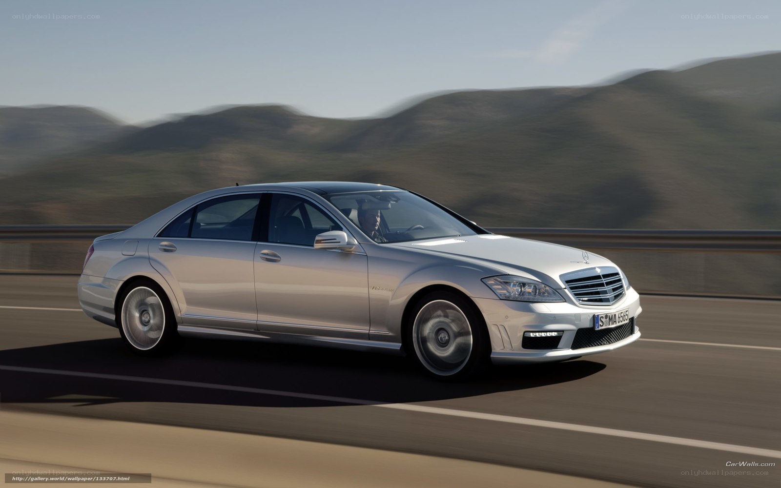 silver mercedes-benz s-class
