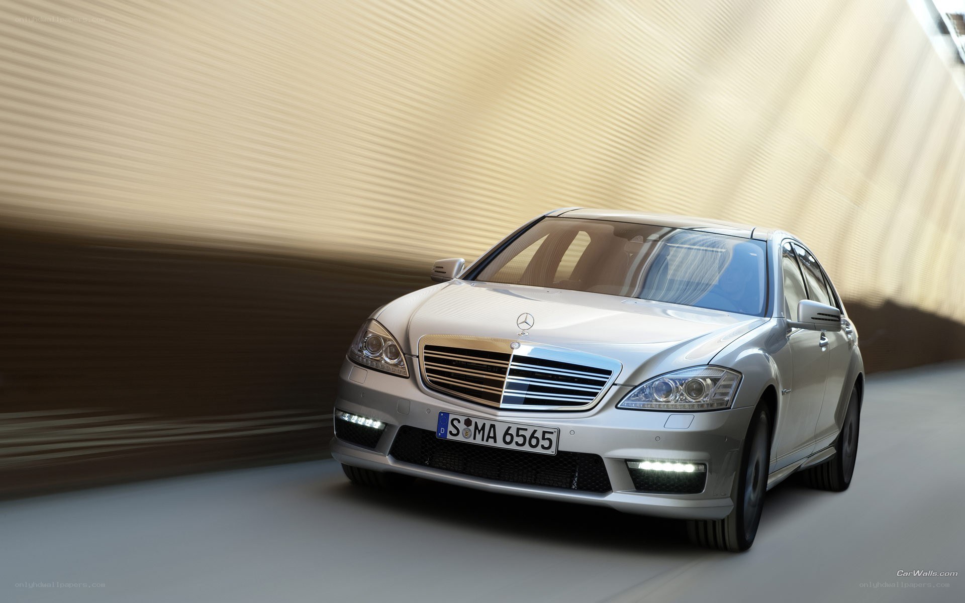 silver mercedes-benz s-class