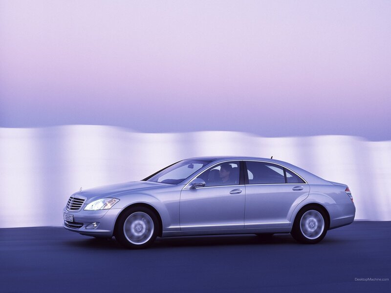 silver mercedes-benz s-class