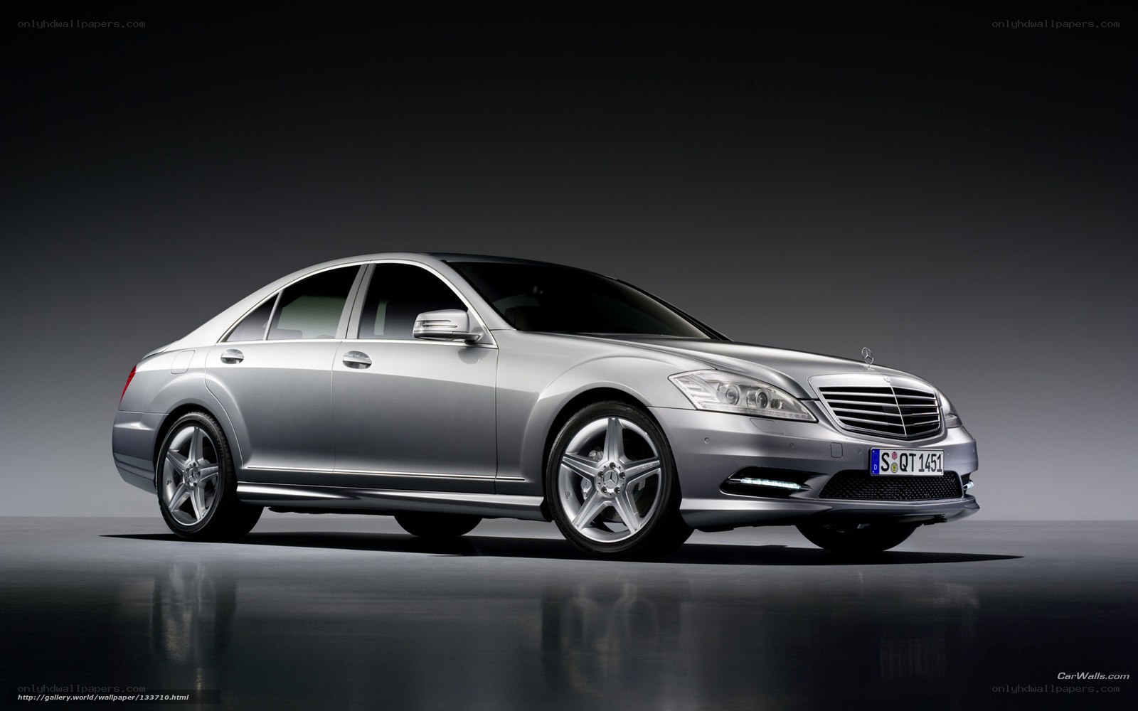 silver mercedes-benz s-class