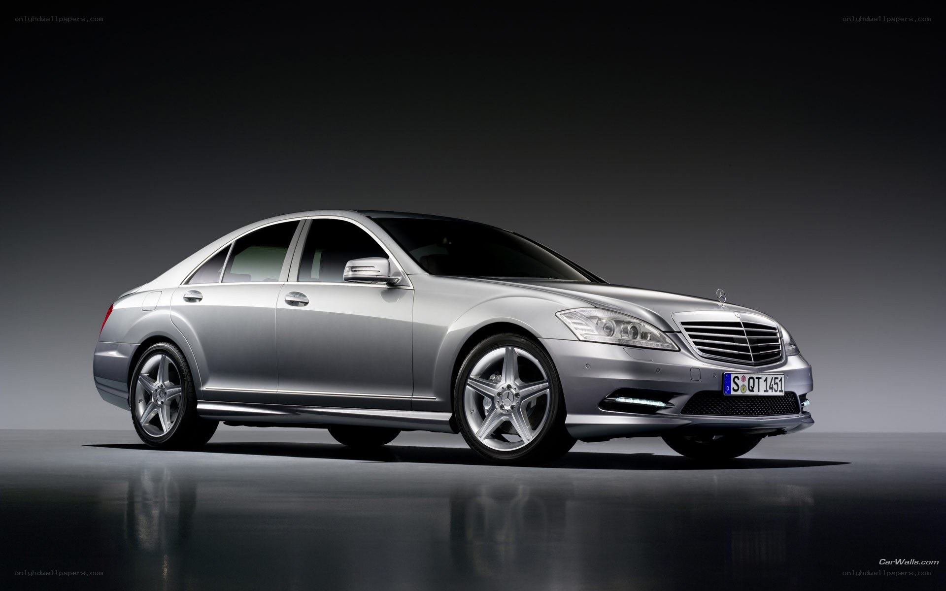 silver mercedes-benz s-class