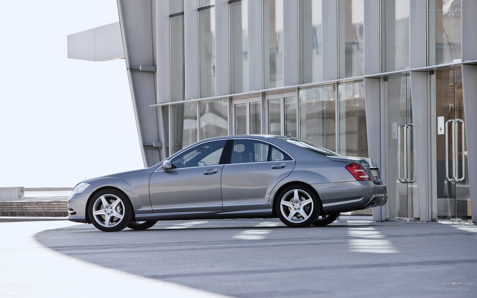 silver mercedes-benz s-class