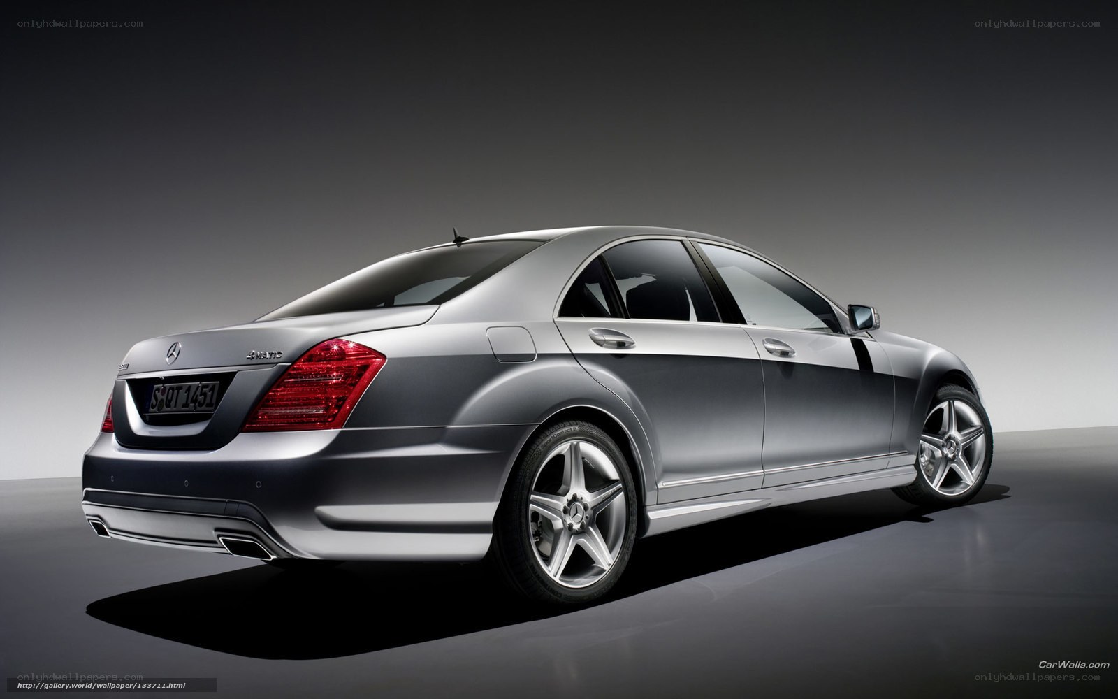 silver mercedes-benz s-class