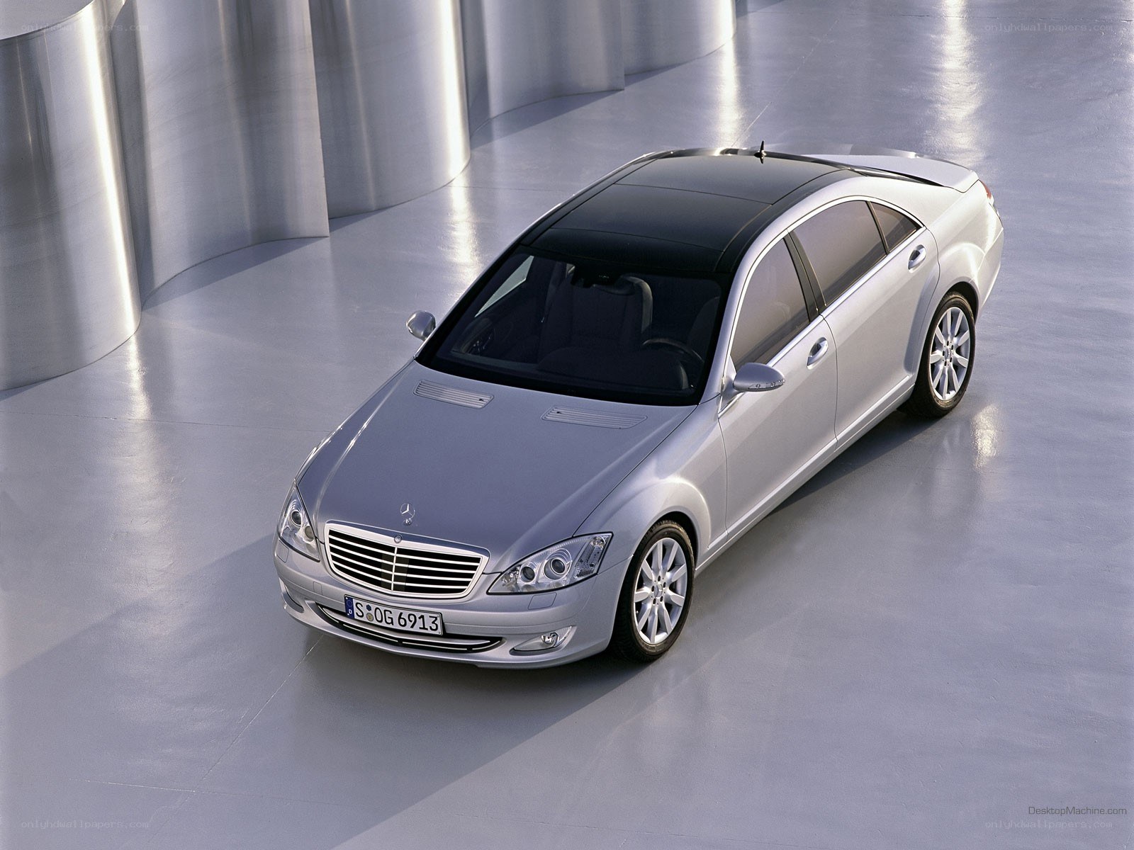 silver mercedes-benz s-class