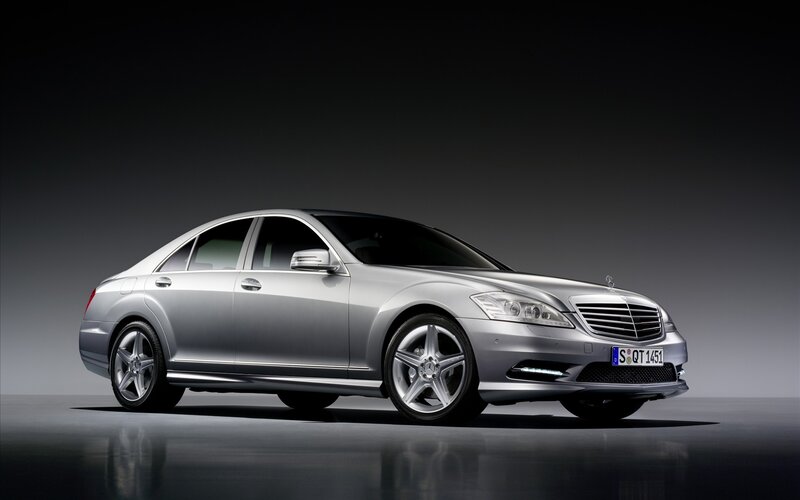 silver mercedes-benz s-class