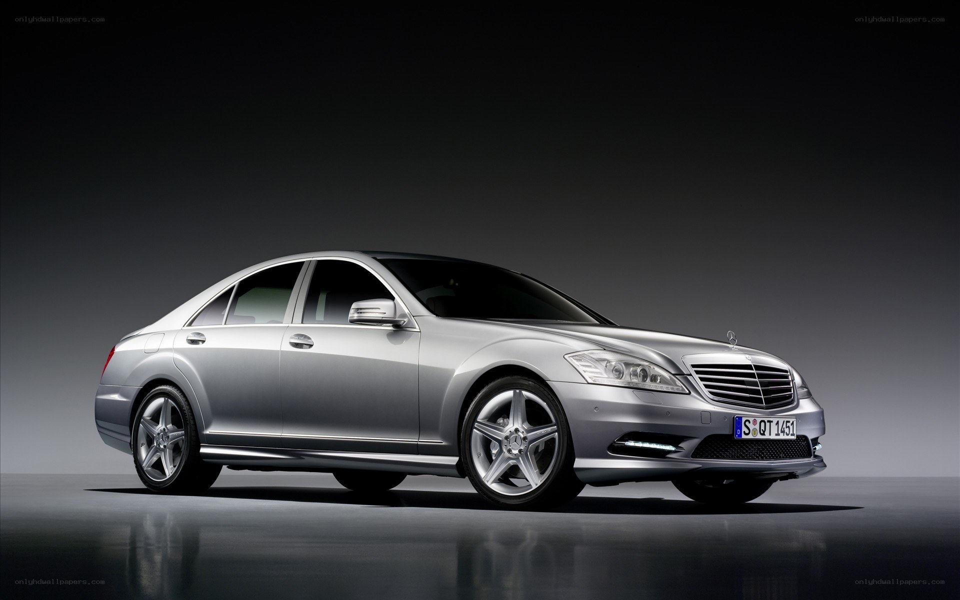 silver mercedes-benz s-class
