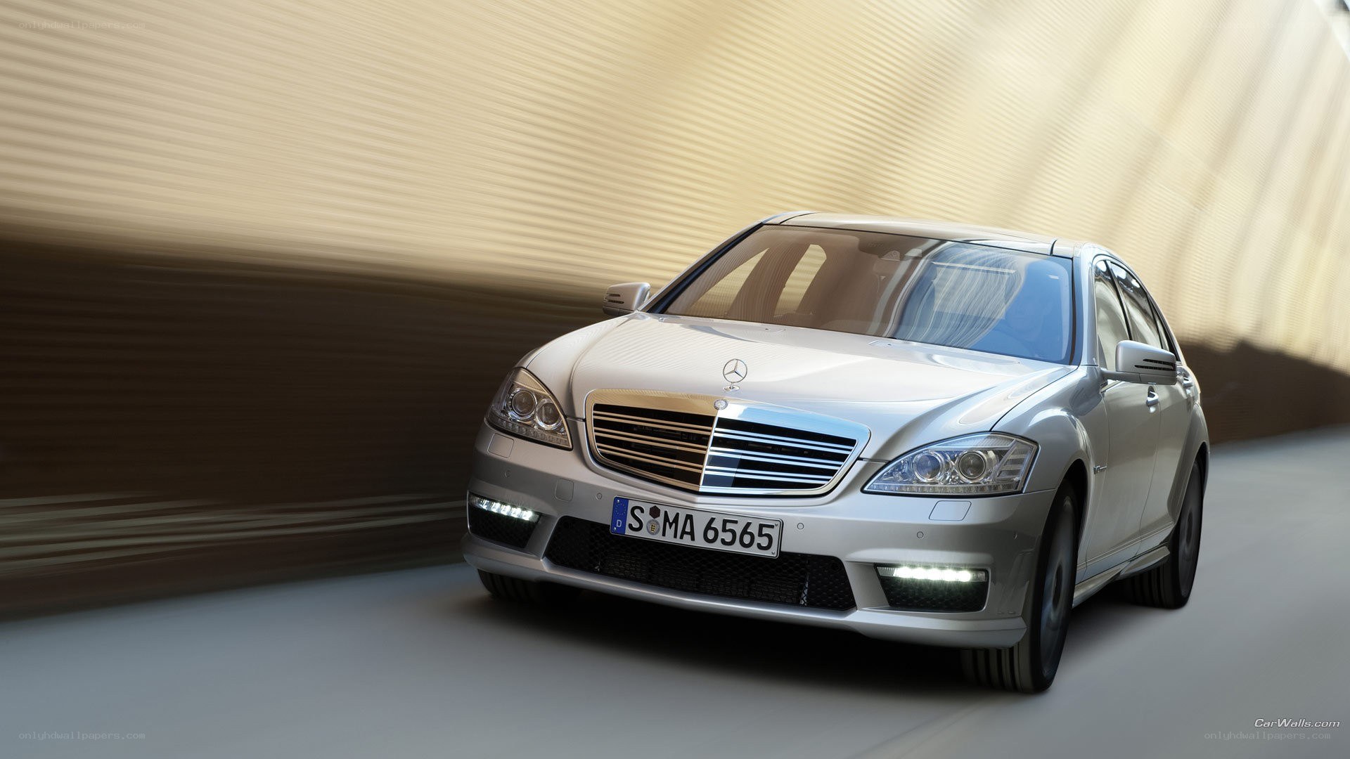 silver mercedes-benz s-class