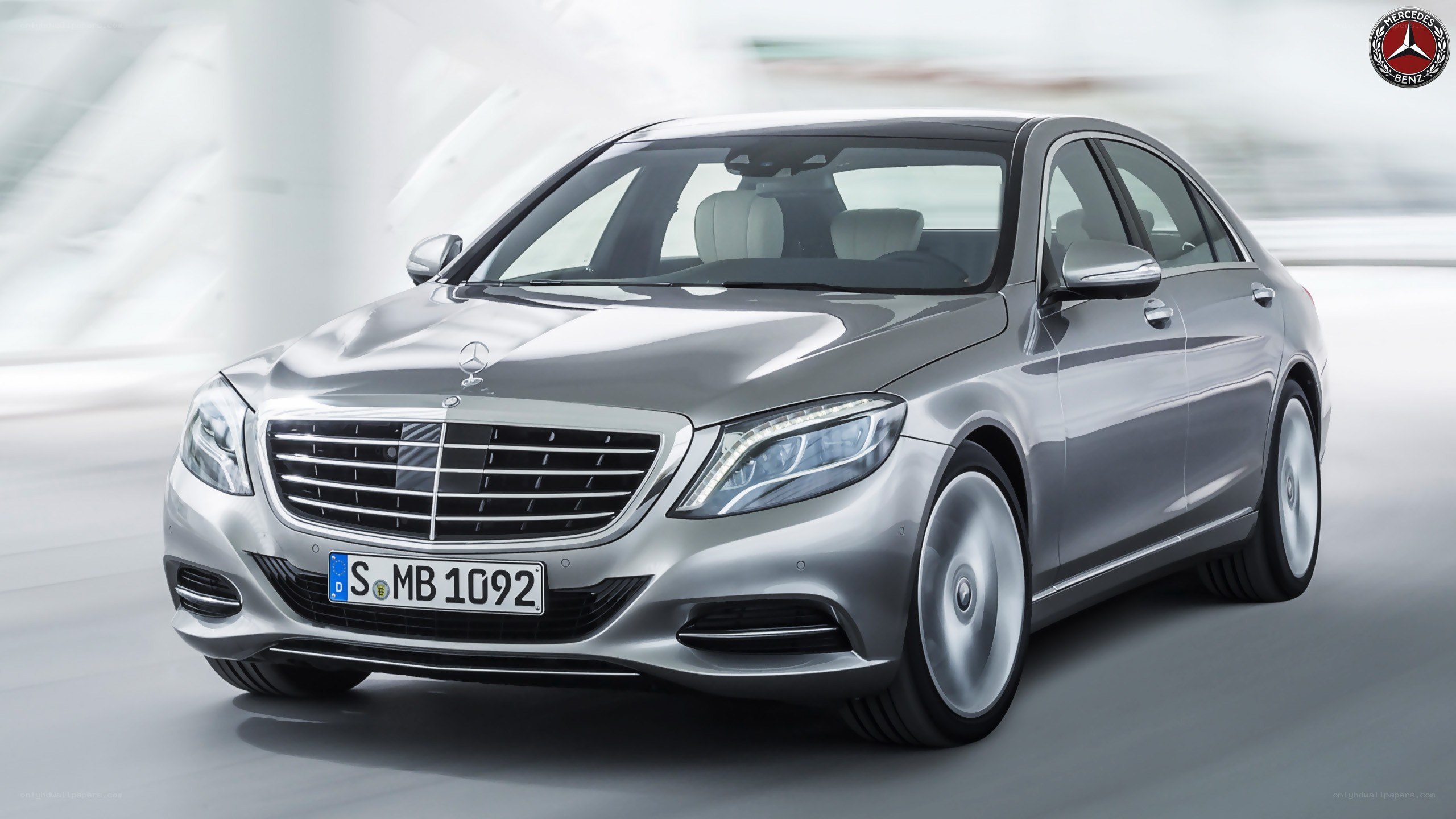 silver mercedes-benz s-class