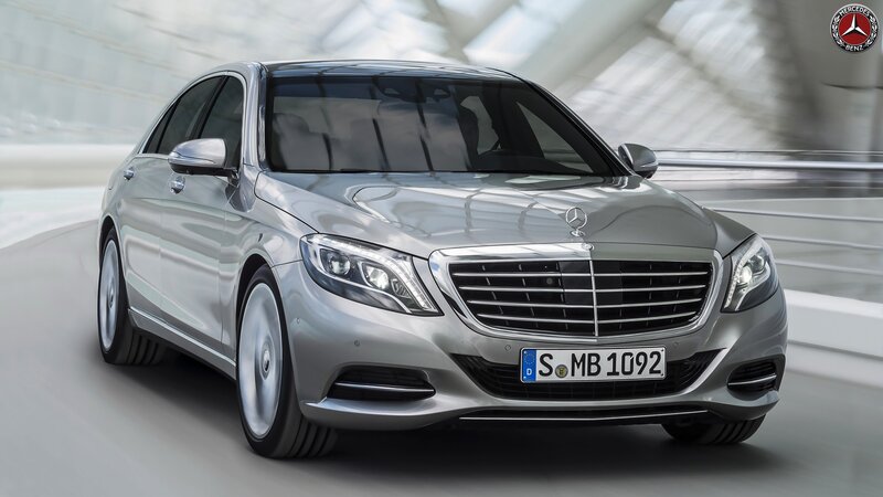 silver mercedes-benz s-class