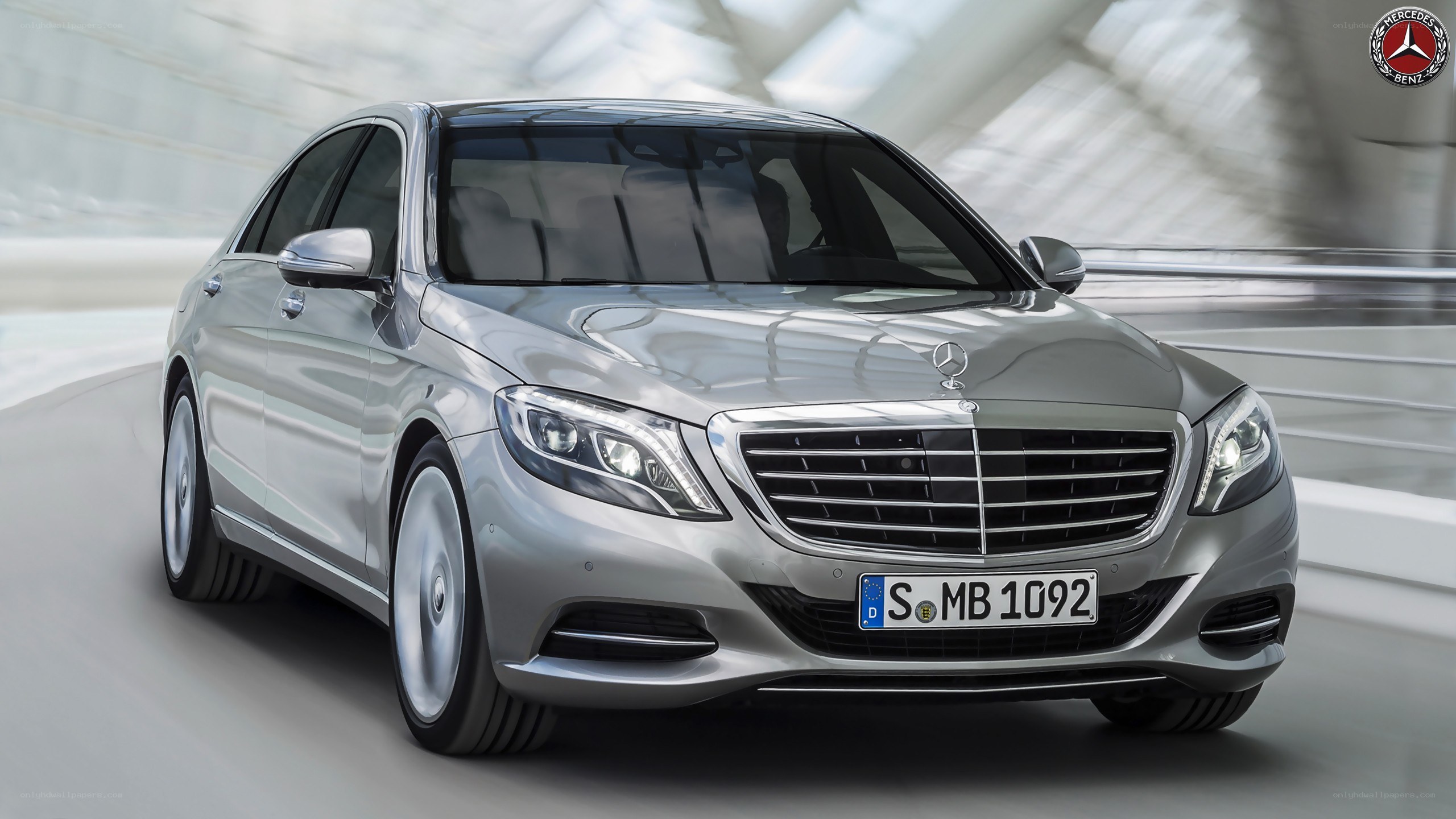 silver mercedes-benz s-class