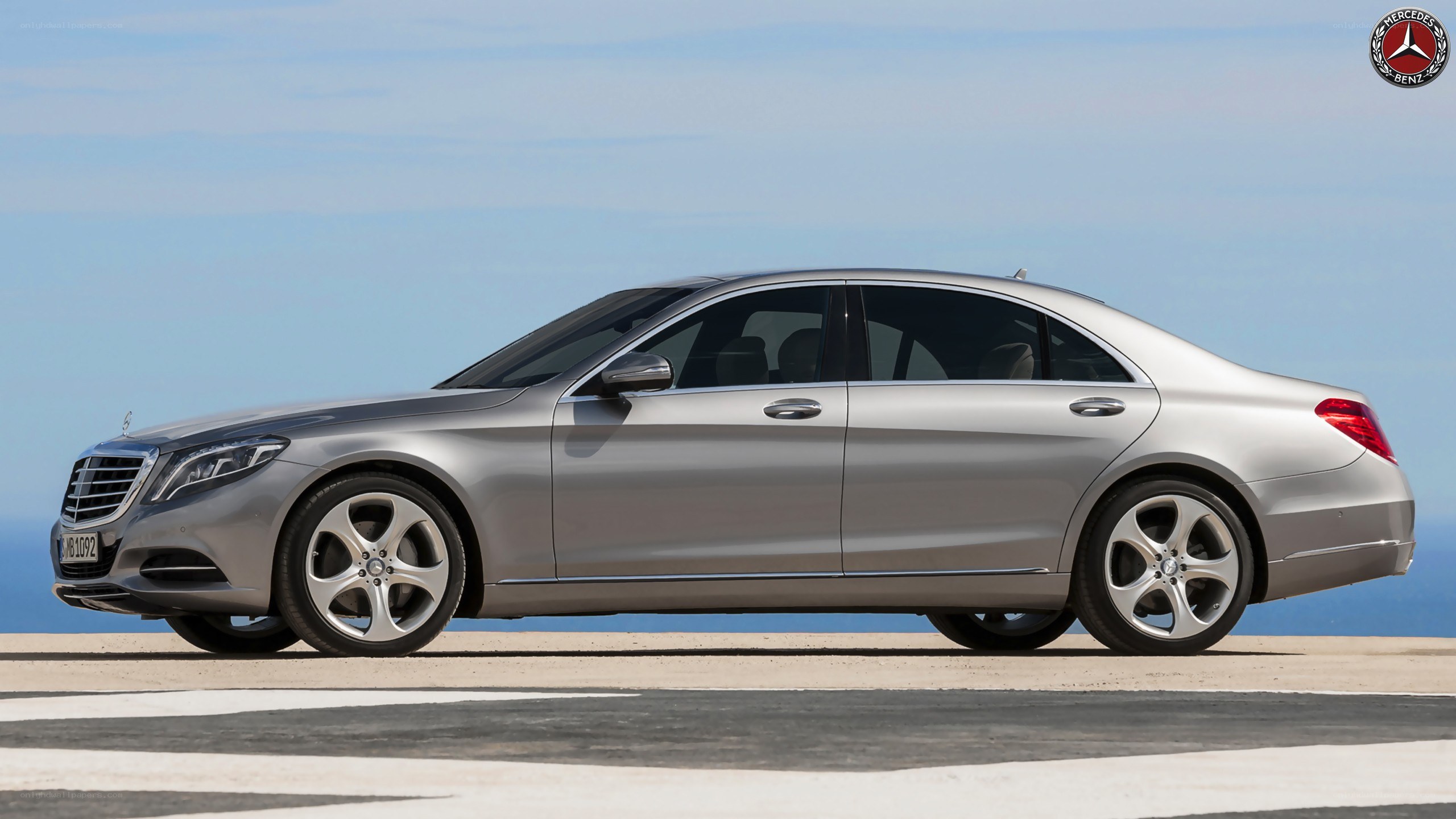 silver mercedes-benz s-class