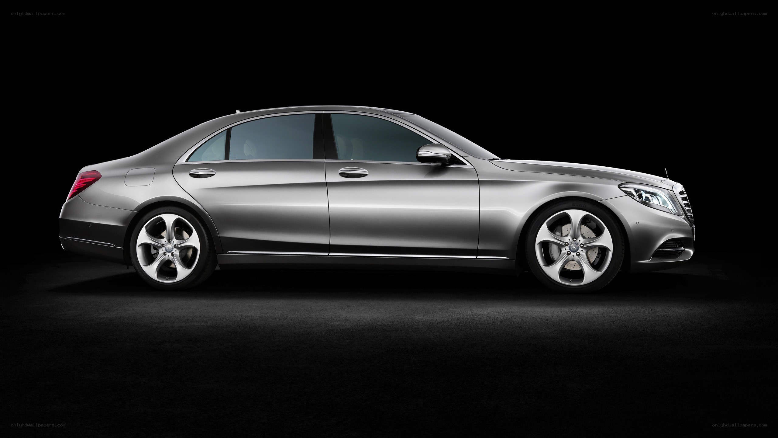 silver mercedes-benz s-class