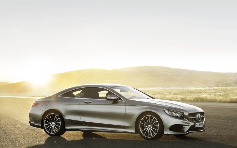 Silver Mercedes-Benz S-Class Coupe