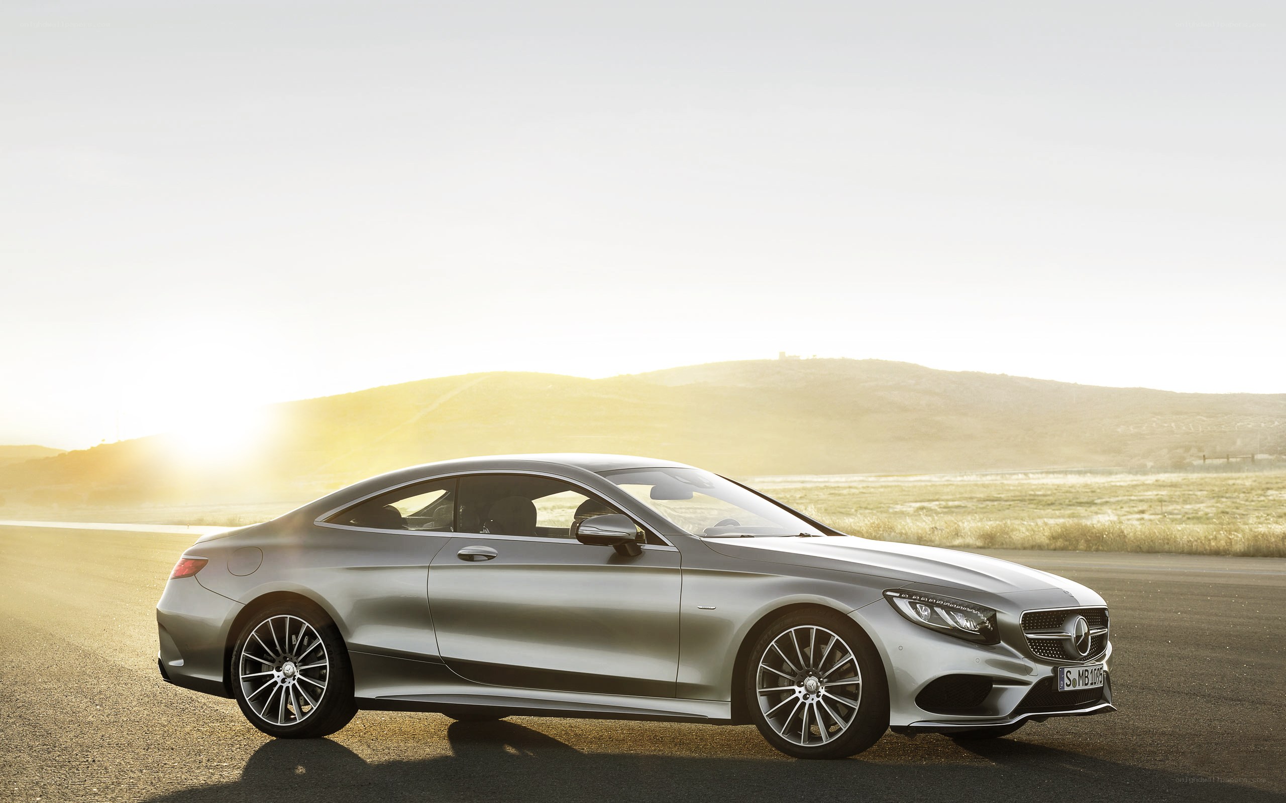 Silver Mercedes-Benz S-Class Coupe