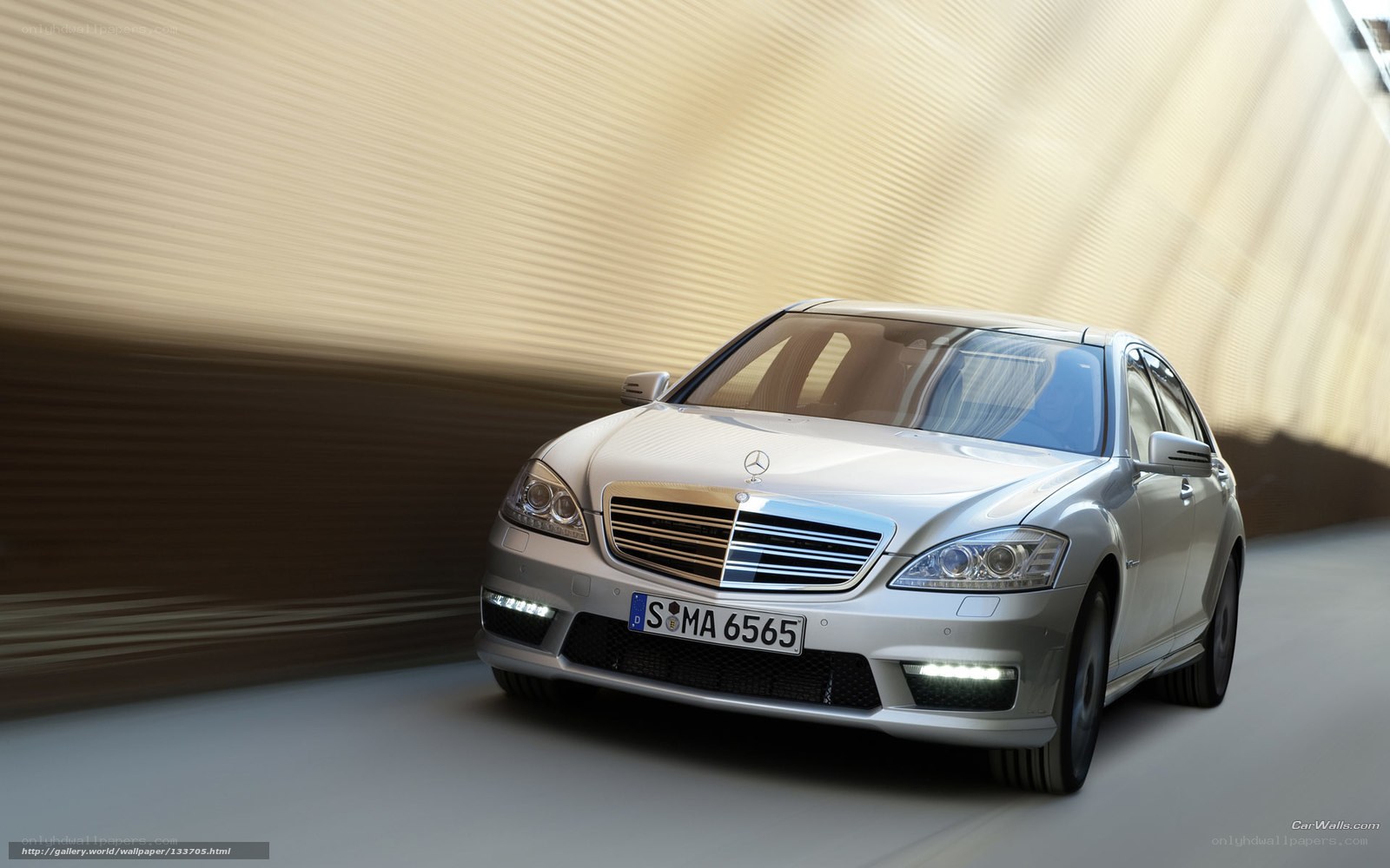 silver mercedes-benz s-class