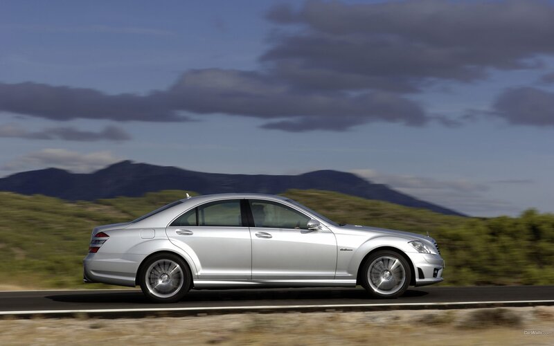 silver mercedes-benz s63 amg driving