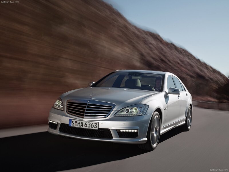 silver mercedes-benz s63 amg in motion