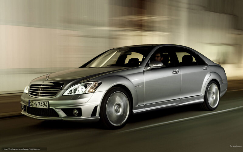 Silver Mercedes-benz S63