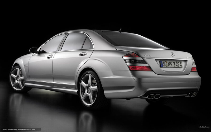Silver Mercedes-benz S65
