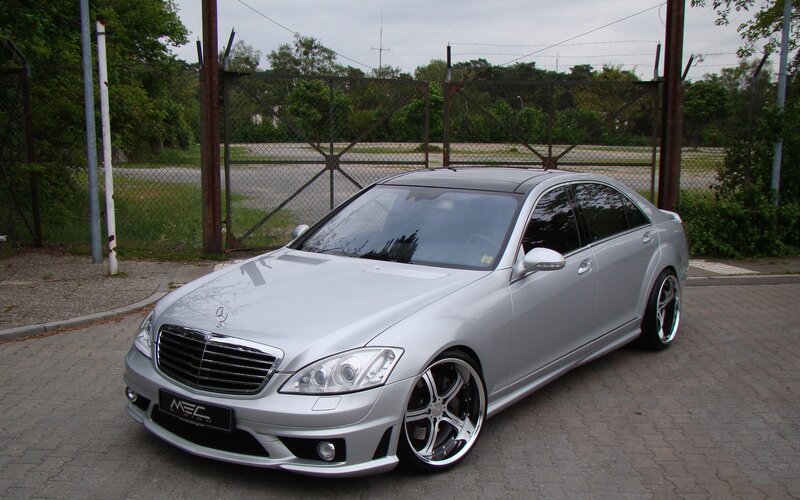 silver mercedes-benz sedan
