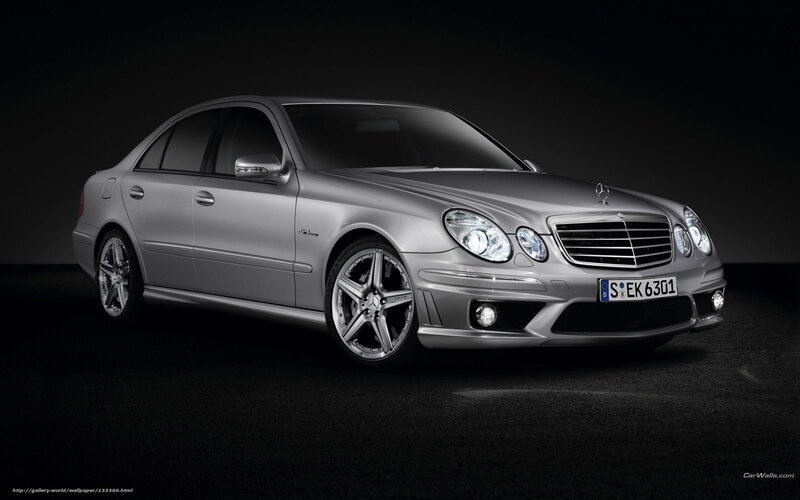 Silver Mercedes-benz Sedan — Dramatic, Photograph