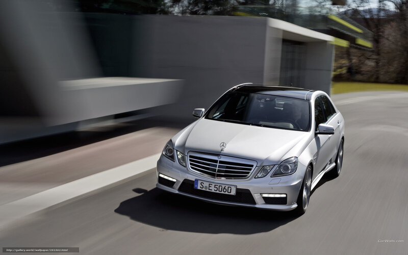 Silver Mercedes-Benz Sedan — Dynamic, Afternoon, Photograph, Car