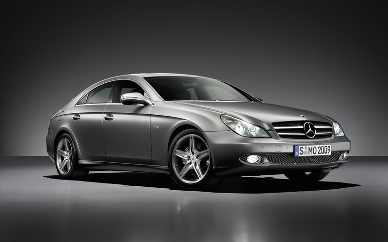 Silver Mercedes-benz Sedan — Gray, Dramatic, Photograph, Car, Headlights, Wheels