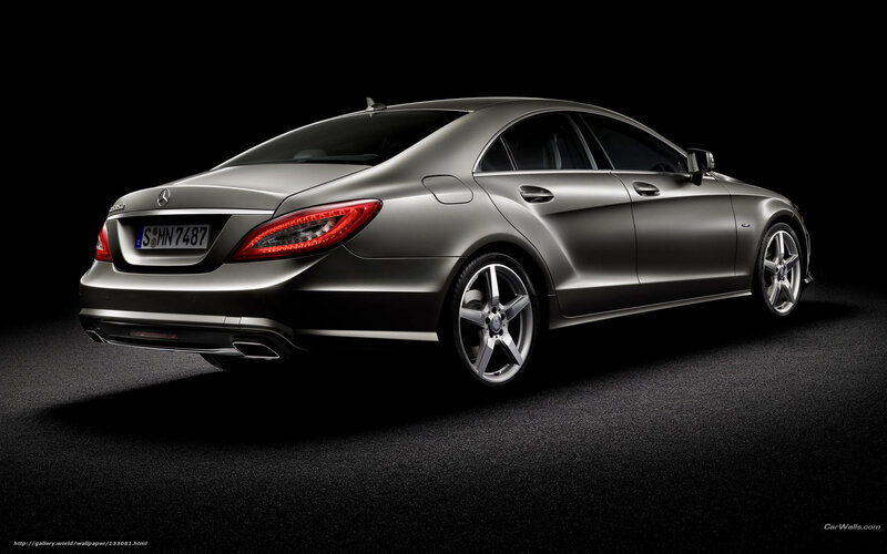 Silver Mercedes-benz Sedan — Gray, Dramatic