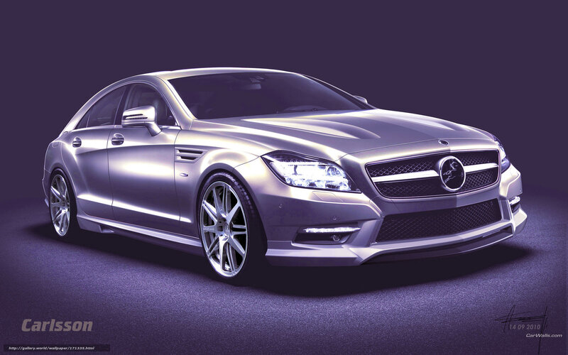 Silver Mercedes-benz Sedan — Purple